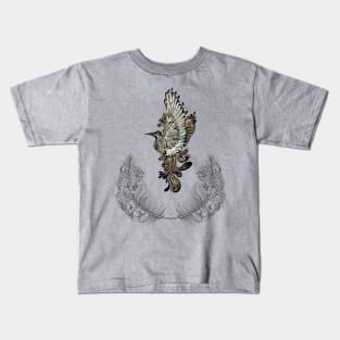 Wonderful elegant bird Kids T-Shirt